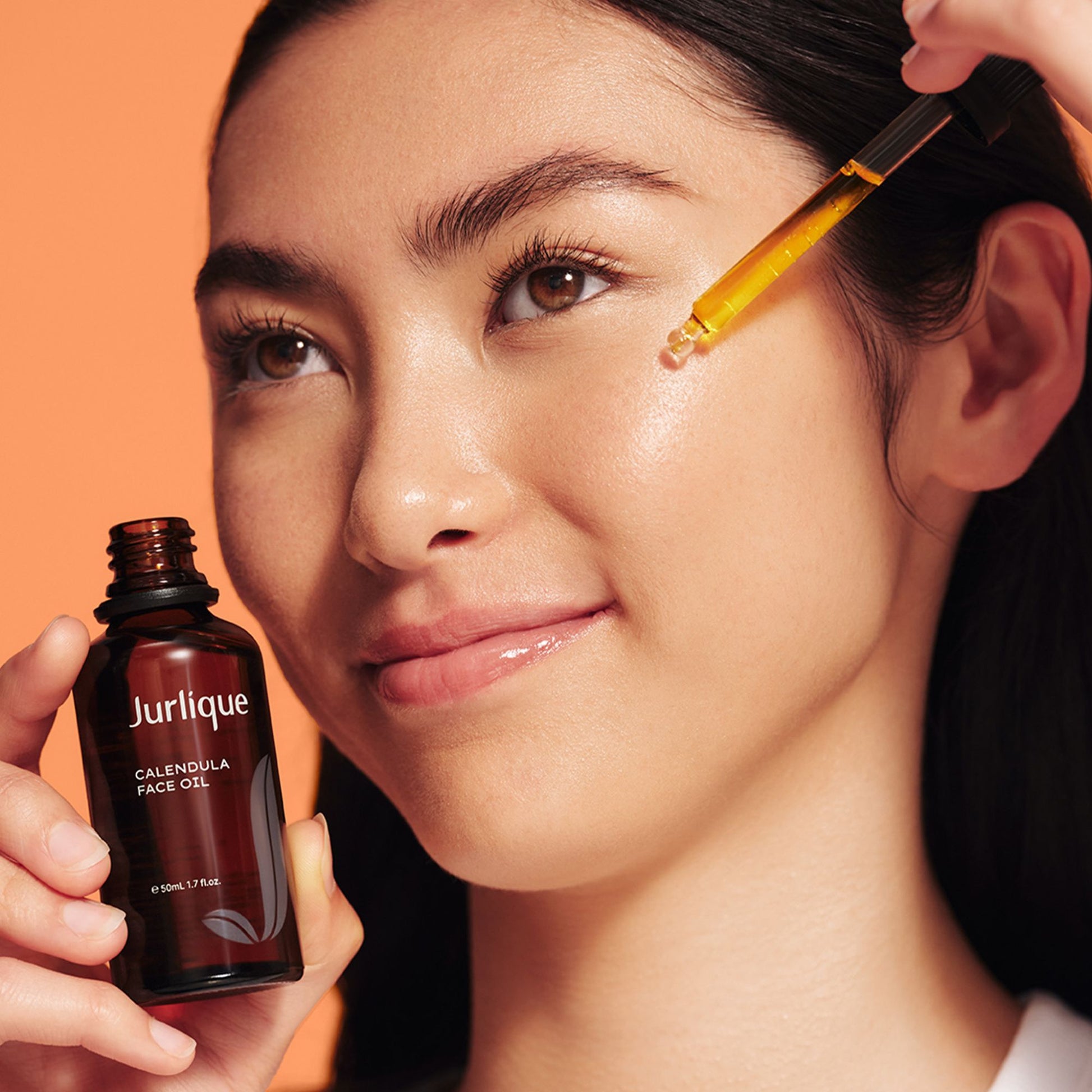 Calendula Face Oil Model Shotjpg